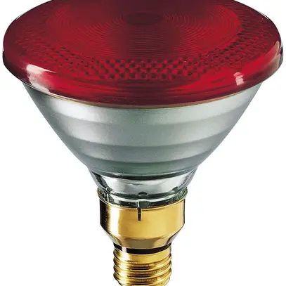 Lampada IR E27 240V 175W rosso 