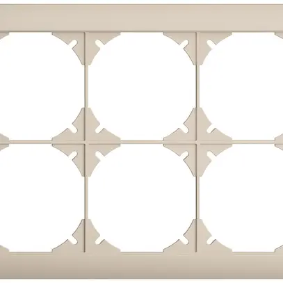 UP-Kopfzeile EDIZIOdue SNAPFIX® 2×3 horizontal 208×148mm crema 