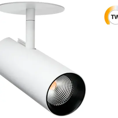 Spot LED INS SG Tube Mini 13W 620lm 920…940 40° REG Ø59×160mm bianco 