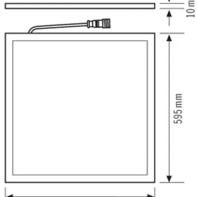 Plafonnier LED INC ESYLUX STELLA, DALI, 36W 4000K 600×600mm IP20 prism.blanc 