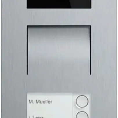 Station extérieure vidéo ABB-Welcome IP, 3 touches, induction, 1/3, acier fin 