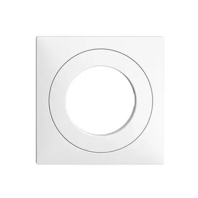 Frontset EDIZIOdue weiss 60×60mm für Schlüsselschalter 