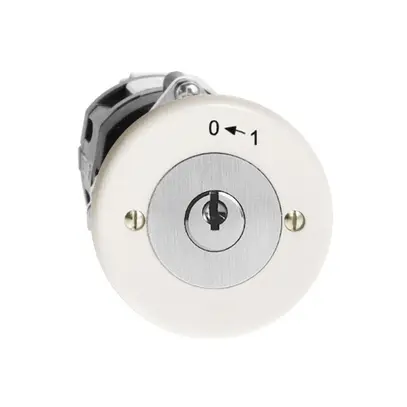 Contatto rotativo INC 0<1/1P bianco con serratura di sicurezza 
