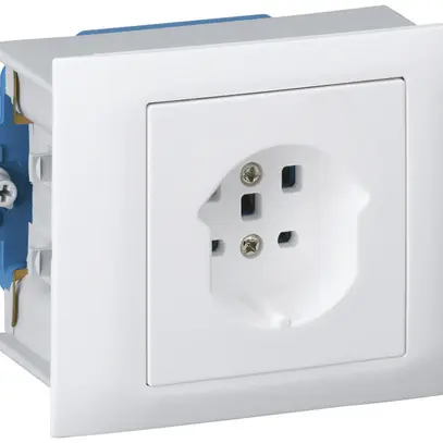 Presa INS kallysto T25 montaggio T scatola INS G3 telaio a innesto bianco 