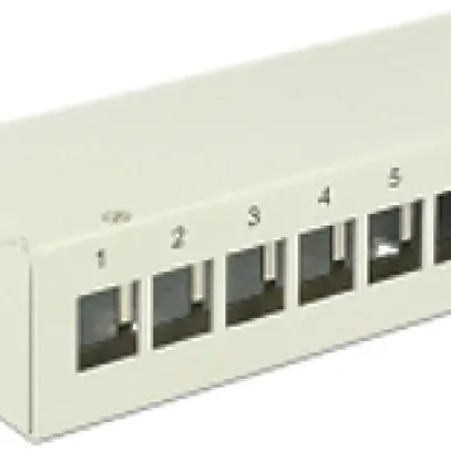 Boîte de raccordement AP ELBRO 8 fois Keystone métal câble de terre gris 