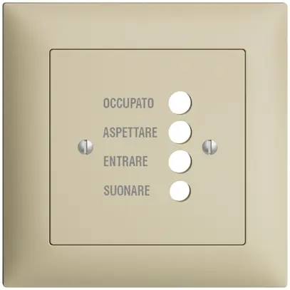 Kit frontal ENC EDIZIOdue vanille 88×88 pour station de porte 1334.I 