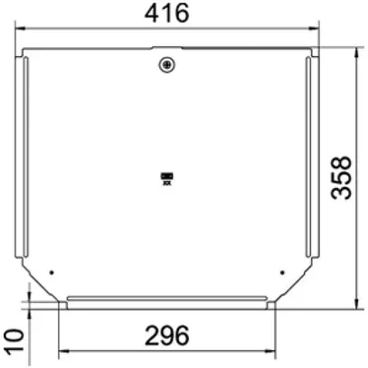 Couvercle BET RTD pour pièce en T 300mm acier zingué en continu 
