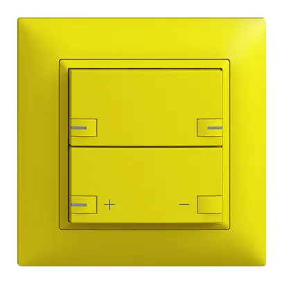 Set frontale INC EDIZIOdue zepAIR variatore senza desig.c.LED lemon 
