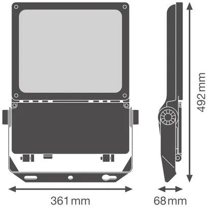 Proiettore LED LEDVANCE FLOODLIGHT 130W 20800lm 840 IP66 60° 492×361mm 