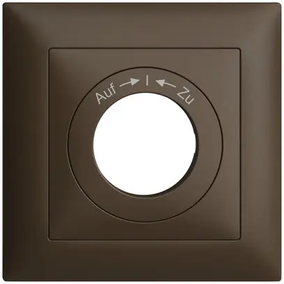 Kit front. EDIZIOdue Auf->I<-Zu 88×88mm coffee pour interr.à clé 