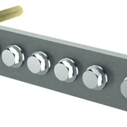 Potenzialausgleichsschiene Flury PA 20, Inox A2, 1-reihig, 190×30×6mm, 6×M6 
