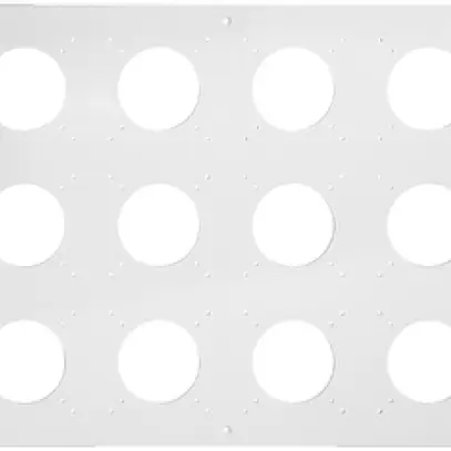 Intestazione NUP Feller NEVO, 3×4, per apparecchi N.CO, bianco 