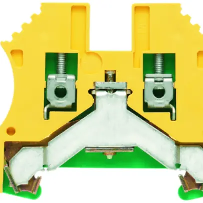 Morsetto di protezione Weidmüller WPE connessione a vite 2.5mm² verde/giallo 