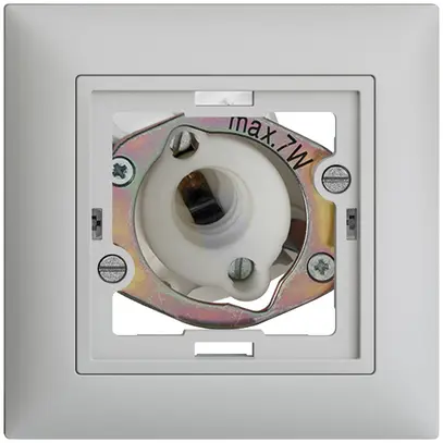 Signal lumineux ENC EDIZIOdue gris clair, 5W, sans calotte plate 