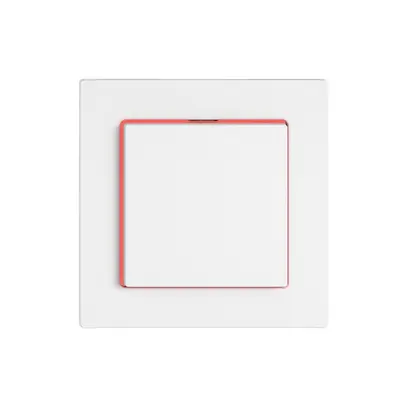 Tasto a pulsante EDIZIO.liv SNAPFIX® ARK/1P illuminazione laterale rosso bi 