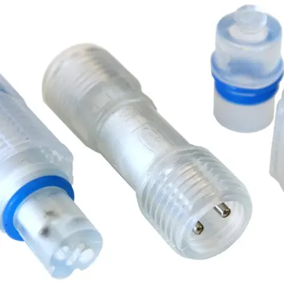 Set d'adattatori QuickFix, 1×tipoA, 1×tipoB, IP44/IP67, trasparente 