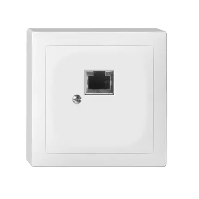 Prise AP SIDUS A 1×RJ45 blanc brillant 
