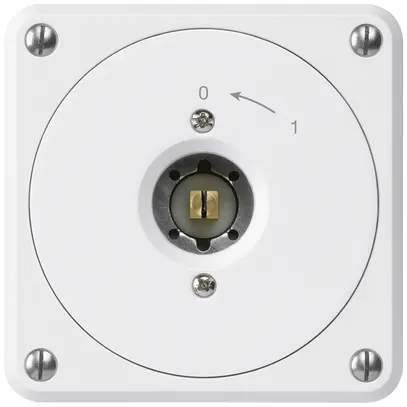 Contact pivotant à clé carrée ENC robusto blanc sans clapet 1P combi 