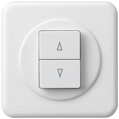 Poussoir pour stores ENC basico blanc avec 2-touches bornes enf. 