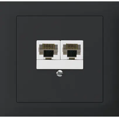 Scatola INS kallysto 2×RJ45u separato nero 