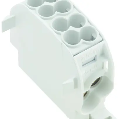 Blocco ripartizione WM WPD 101 2×25/2×16 1L connessione a vite TS35 grigio 