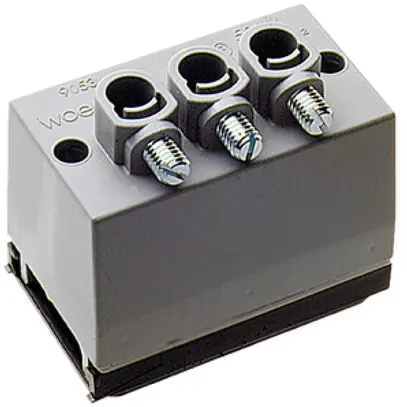 Boîte de dérivation Woertz pour câble plat Technofil 5P 3×Ø8.5mm 