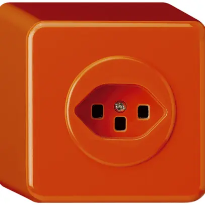 Prise AP basico type 23 orange bornes à enf. 