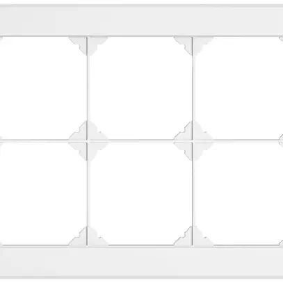 Intestazione INC EDIZIO.liv SNAPFIX® 2×3 per combinazioni a libera scelta bianco 