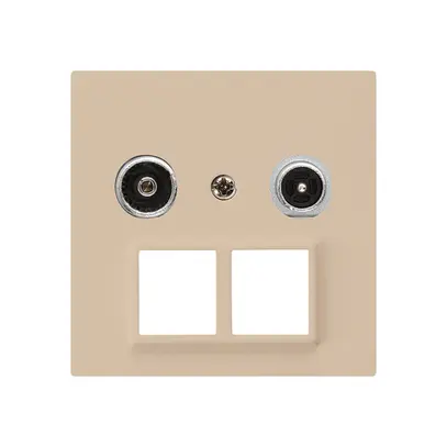 Prise multimédia kallysto R/TV montage A 11dB 2GHz beige 
