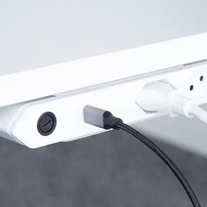 Prise multiple Steffen STEBA IQ 2×T13 1×USB-C 1.5m blanc 