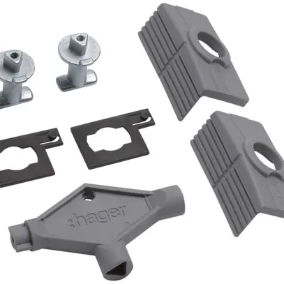Intérieur de serrure Hager Orion.Plus triangle 8mm 2 pièces 