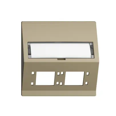 Kit montaggio INS EDIZIOdue F uscita obliqua 2×R&M cat.6A/LC speciale, sand 