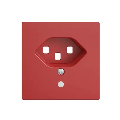 Plaque frontale EDIZIOdue T23 berry 60×60mm, lentille, 