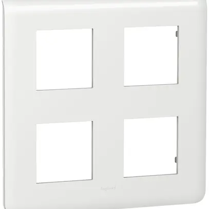 Placca di copertura MOS 2×2×2 moduli verticale bianco 