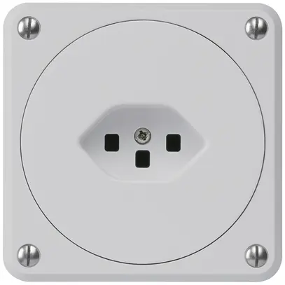 Presa INC robusto tipo 23 grigio senza copercchio per combinazione 