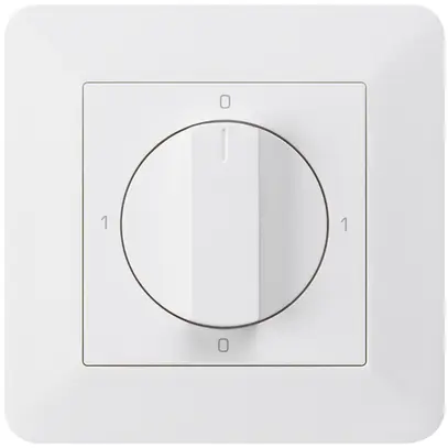 Interruttore rotativo INC kallysto.trend 0/2L bianco con manopola 
