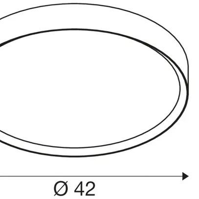 Plafoniera LED SLV DECONA 42 HF 23W 2680lm 930/940 IP44 Ø420mm bianco 