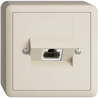 Prise AP 1×RJ45/s 4P ITplus EDIZIOdue crema 