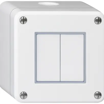 Interruttore AP robusto IP55 schema 3/AR bianco 