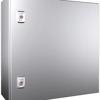 Armoire compacte Rittal AX, 1 porte, IP66, 500×500×210mm, acier fin V2A 