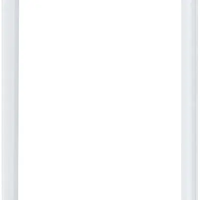 Cadre design vidéo Hager elcom.touch carré verre blanc 