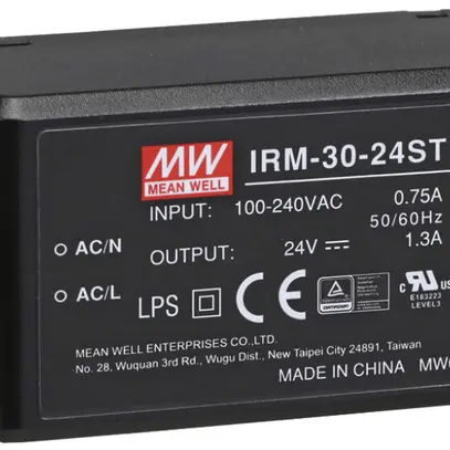 Transformateur de sécurité pour tube lumineux LED, 24V, 30W 