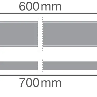 Pezzo intermedio LEDVANCE LINEAR INDIVILED 5×2.5mm² 700mm spina/presa bi 