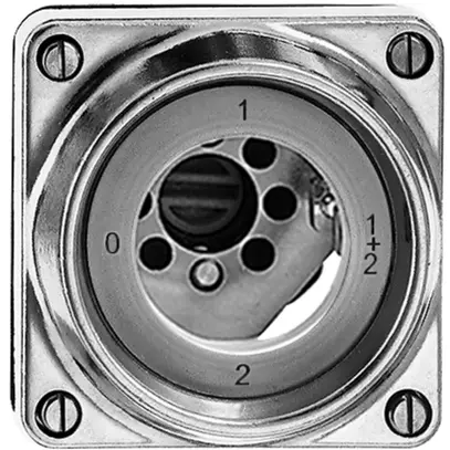 Interrupteur rotatif INC hum.1/1L Al poli pour serr.de sûr, s.cylin 