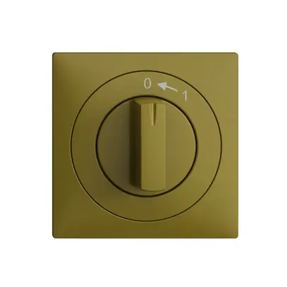 Kit frontal EDIZIOdue 0<-1 60×60mm olive pour interrupteur rotatif 