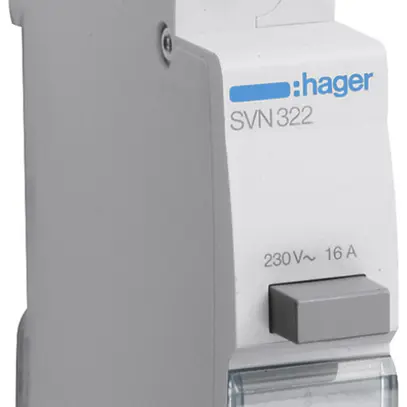 Interruttore a pulsante AMD Hager 16A 230V 0 chiusura 1 apertura 1 invertitore 