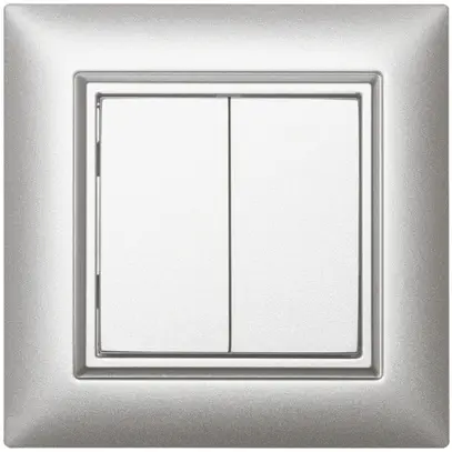 Poussoir RF AP ALADIN EnOcean EDIZIOdue, 2-fois, gris clair 