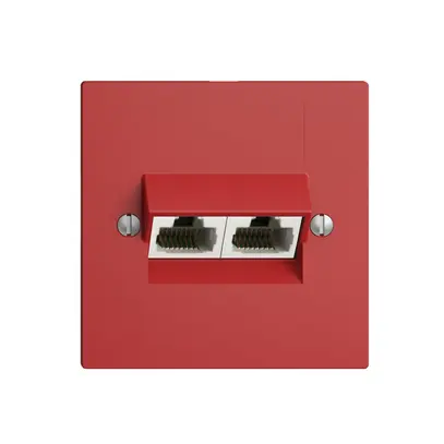 Presa INC 2×RJ45/u 4P sep. EDIZIOdue berry ITplus 