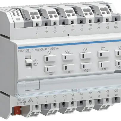 Modulo di uscita AMD KNX Hager easy 10A decuplo 