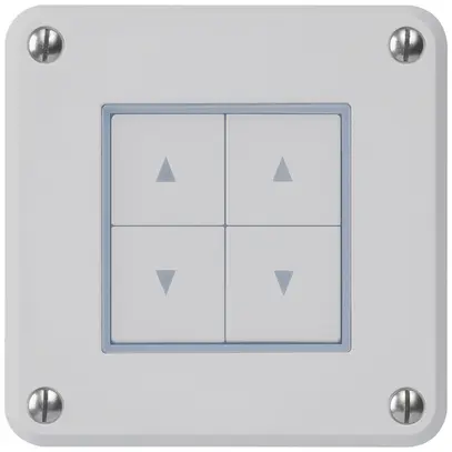 Pulsante per tapparelle INC robusto IP55 grigio con 4 tasti di comando 